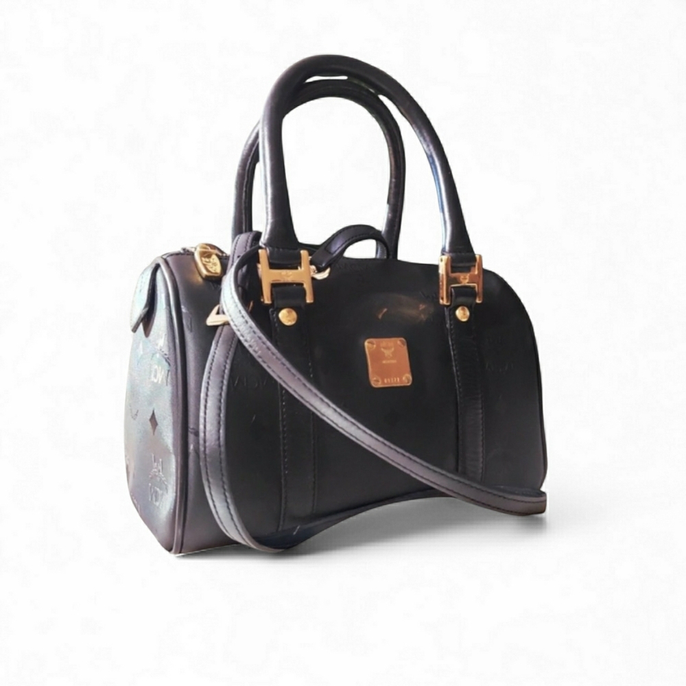 MCM Mini Ella Boston Bag in Visetos